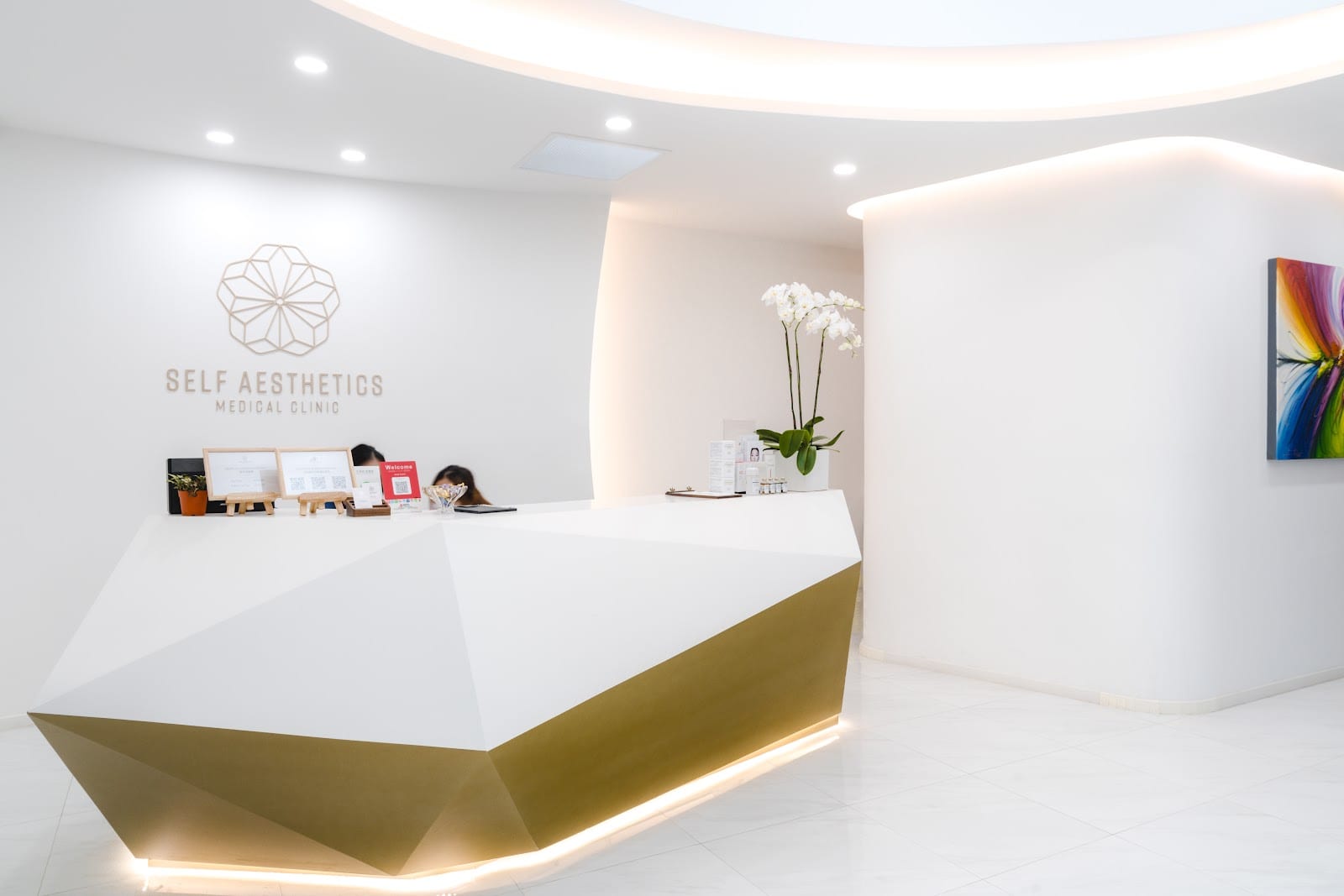 Self Aesthetics Medical Clinic reception and consultation suite at Palais Renaissance Orchard Road