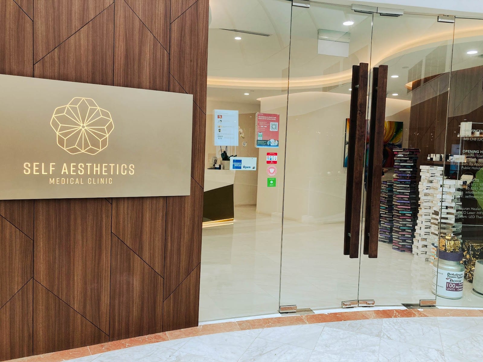 Self Aesthetics Medical Clinic facade and storefront at Palais Renaissance Orchard Road